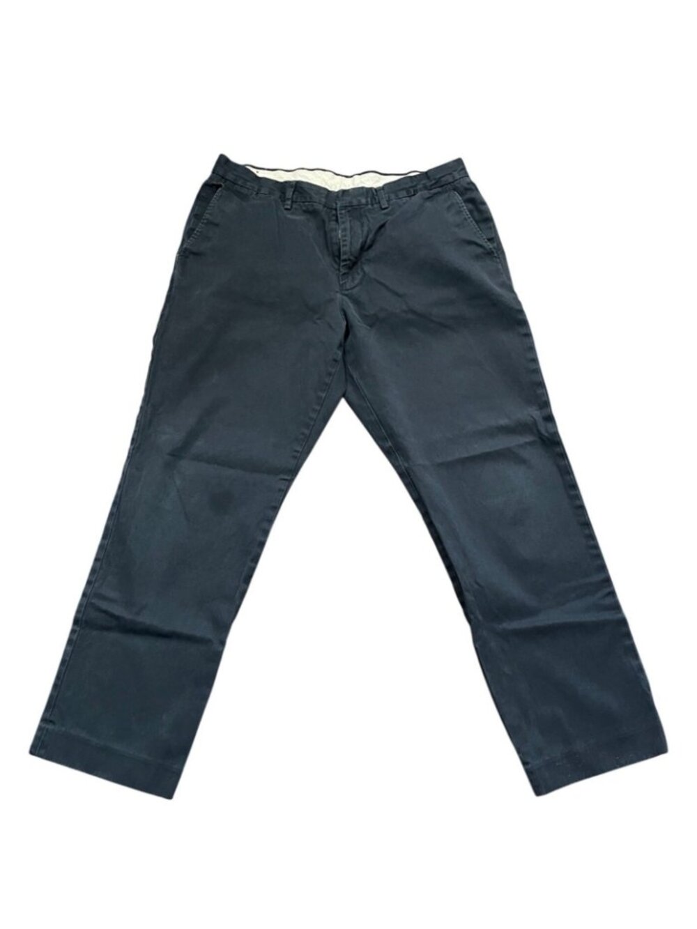J. Crew Bowery Classic Fit Mens Flat Front Chinos 34x30 Navy - Picture 2 of 13